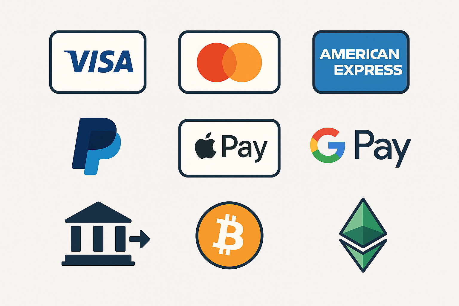 illustrate payment methods
