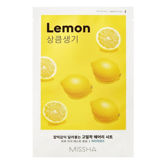 Missha – Airy Fit Sheet Mask – Lemon, 19g